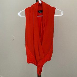 Bebe Red Bodysuit Size S/P